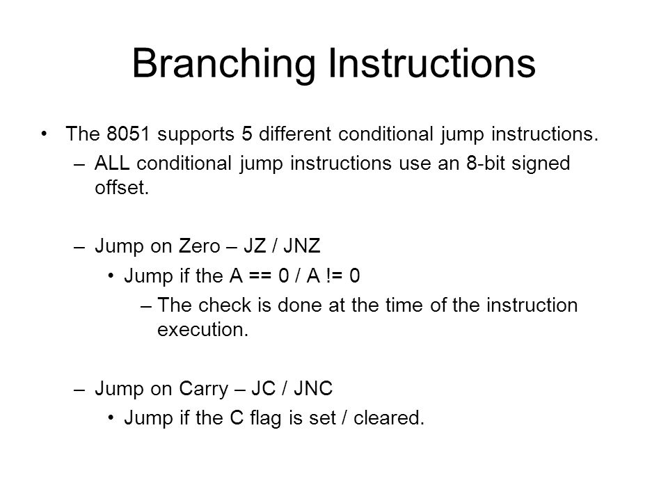 instruction set of 8051 pdf